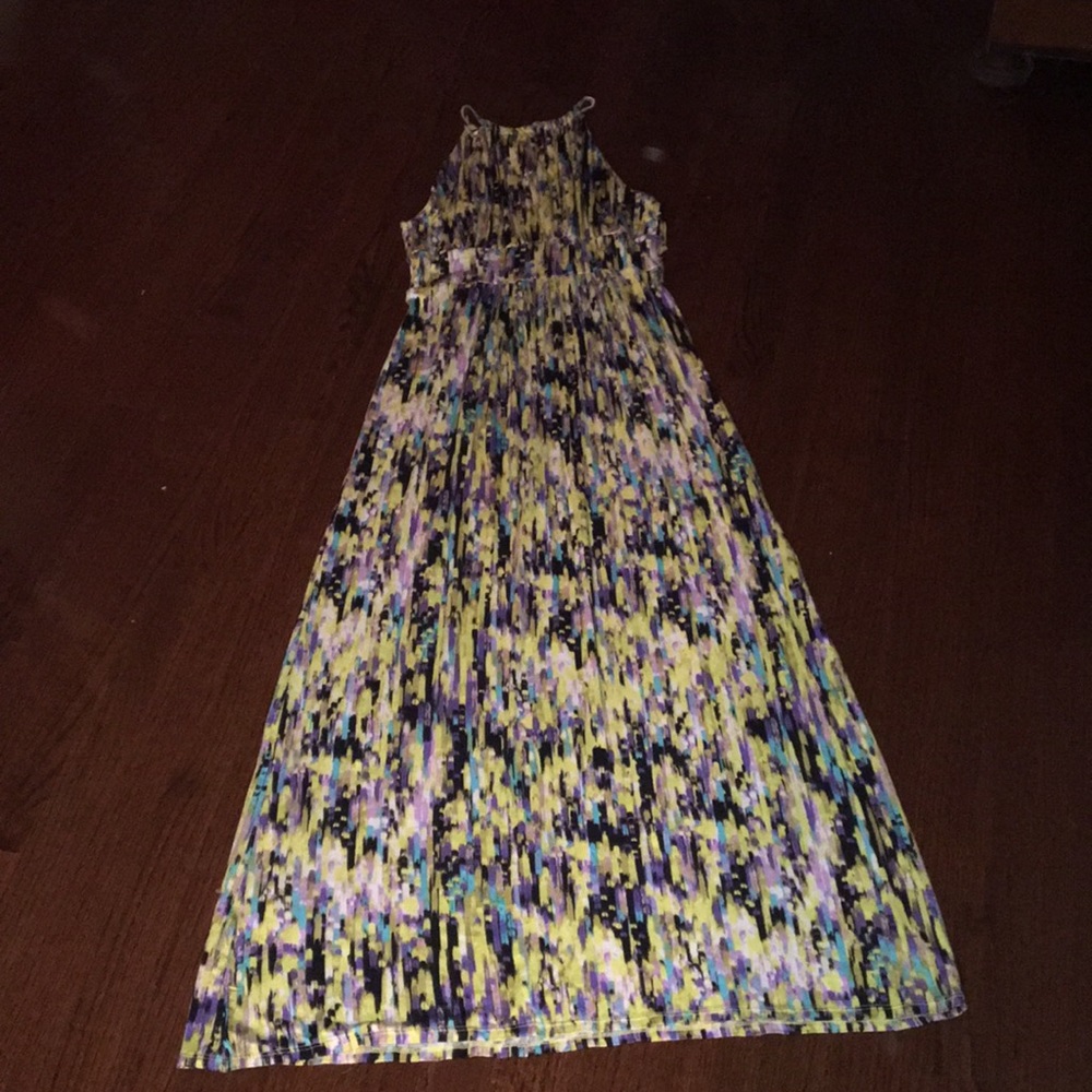 Multicolored maxi-dress